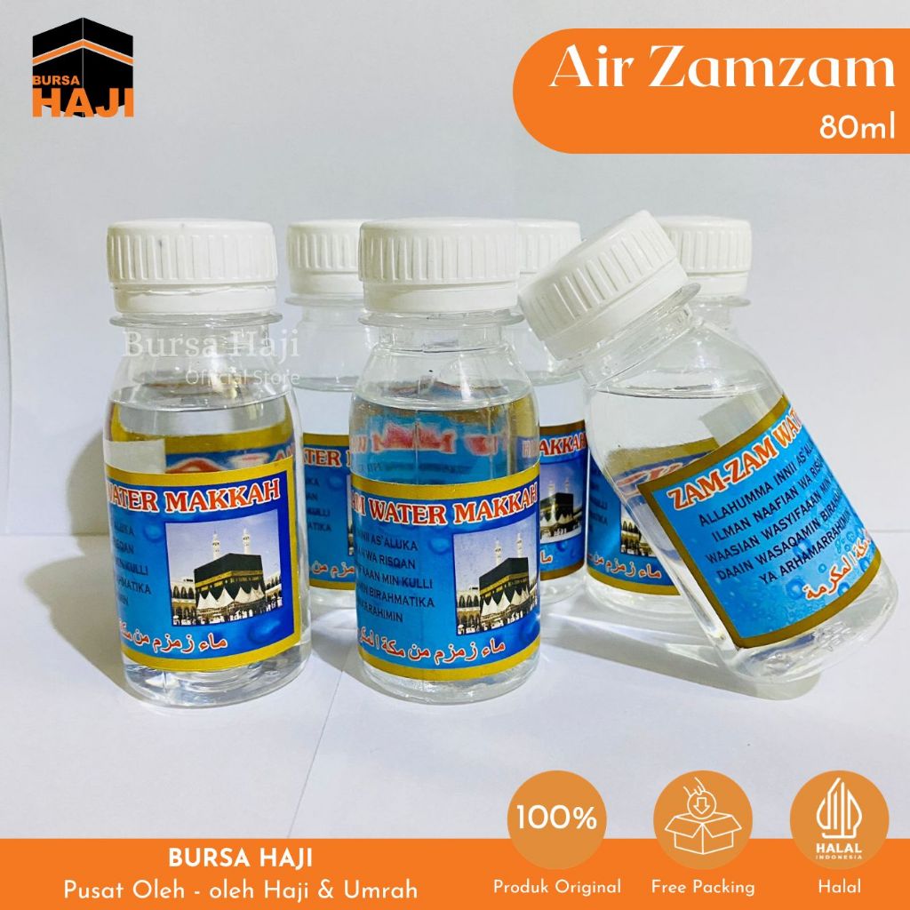 Air Zamzam Mekkah 80ml Zam Zam Water Untuk Oleh-oleh Haji Umroh