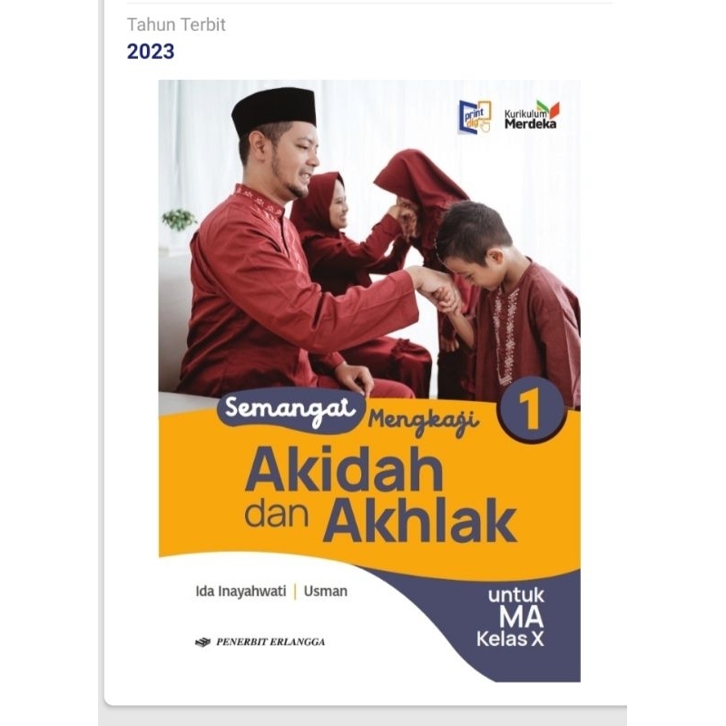 Jual ORI Buku Teks Semangat Mengkaji Akidah Akhlak Kurikulum Merdeka ...