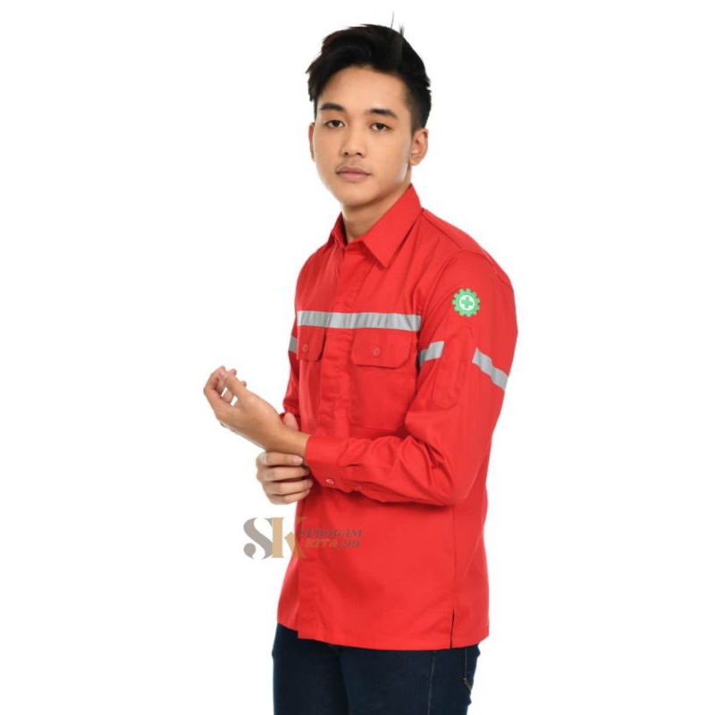 Jual Baju Wearpack Sk Grosir Termurah Kemeja Safety K Proyek Lengan Panjang Wearpack Safety