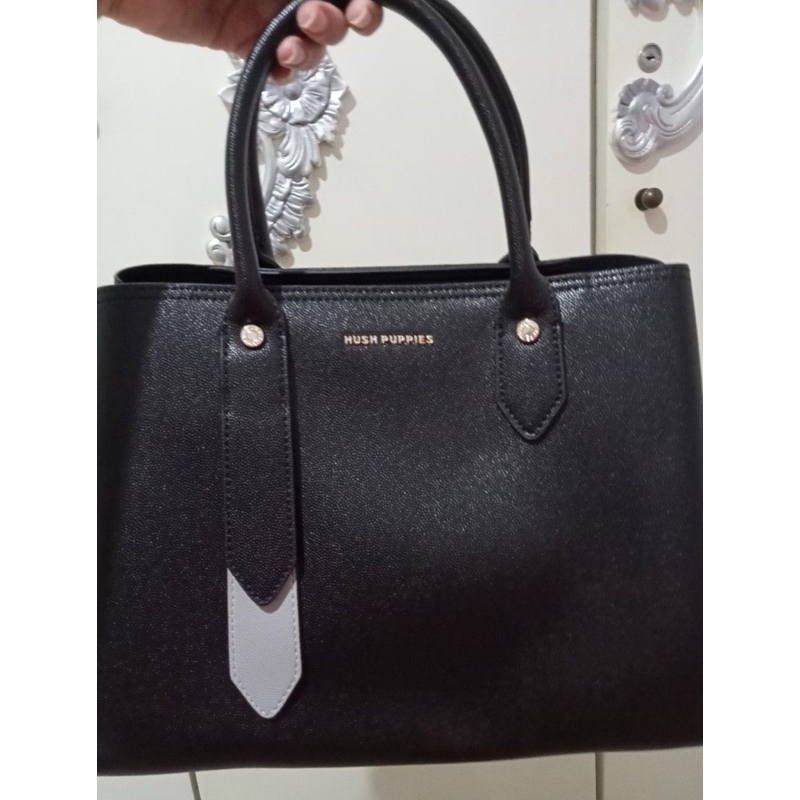 Jual Hush Puppies Maxim Satchel M Black Shopee Indonesia