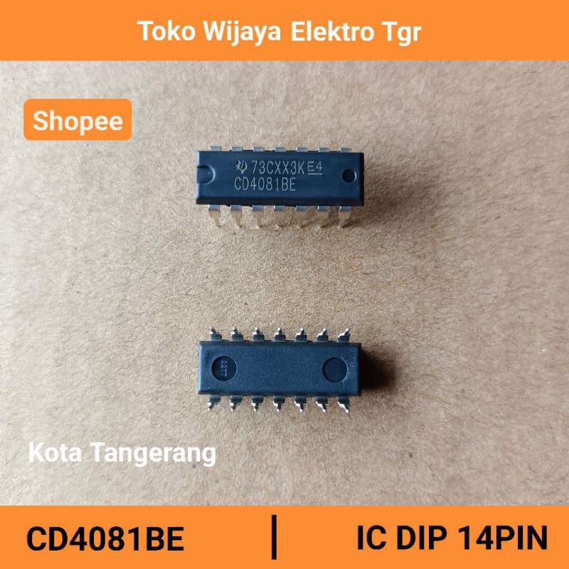 10PCS CD4081BE CD4081 DIP-14 IC – Original TI, Brand New