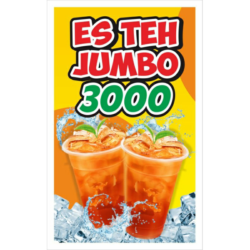 Jual Banner Es Teh Jumbo 3000 | Shopee Indonesia