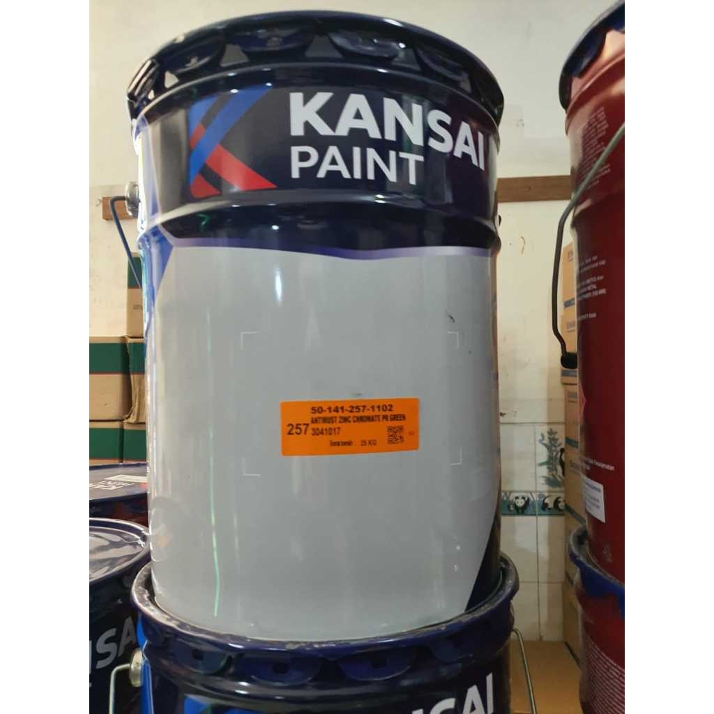 Jual KANSAI ANTIRUST PRIMER 257 HIJAU GREEN 25 KG 25KG PAIL PEL CAT ...