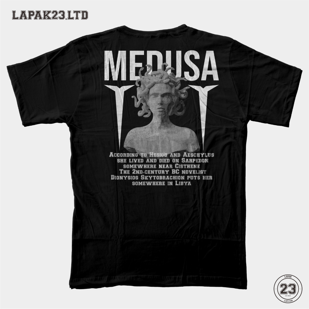 Jual KAOS STREETWEAR MEDUSA / COTTON COMBED 30s PREMIUM UNISEX / FK-LP ...