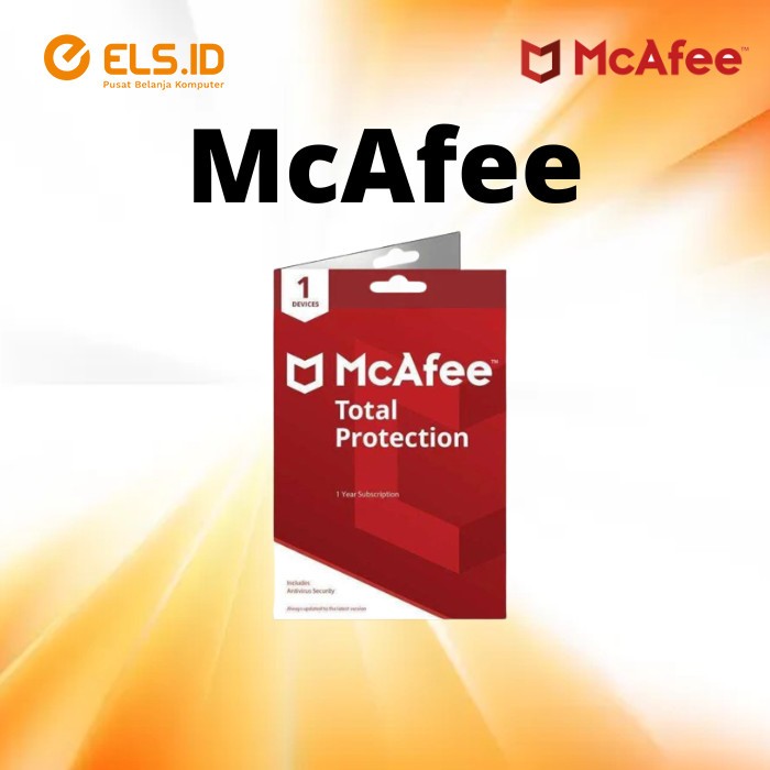 Jual Anti Virus McAfee Total Protection Lite 1 Device - 1 Year | Shopee ...