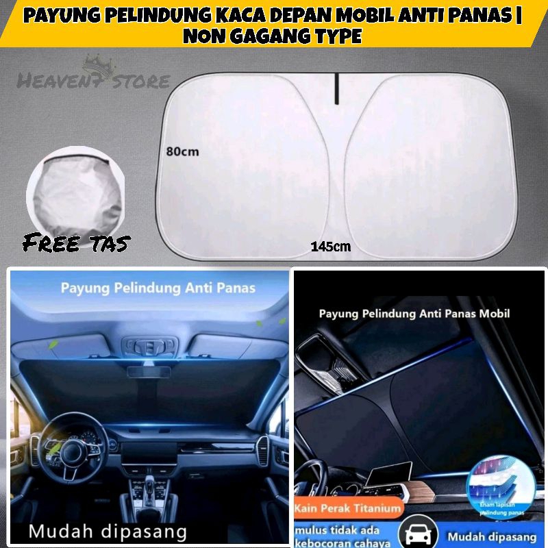 Jual PAYUNG PELINDUNG KACA DEPAN MOBIL ANTI PANAS |SUNSHADE FRONT