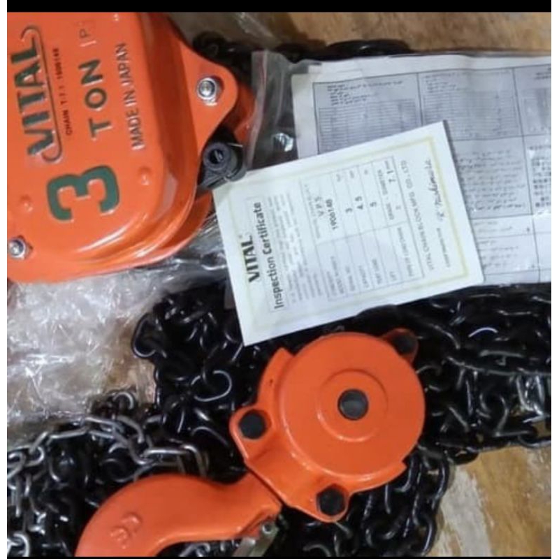 Jual Chain Block VITAL 3 Ton × 12 Meter Takel rantai Manual ORIGINAL ...