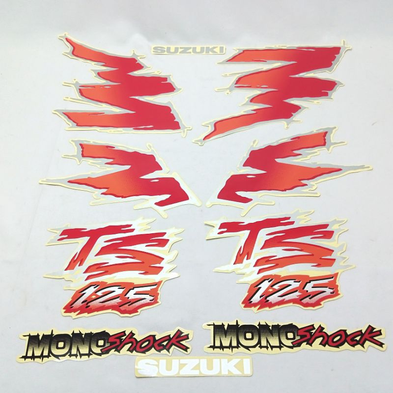 Jual Striping Sticker Stiker Decal Suzuki TS125 Petir Non Original ...