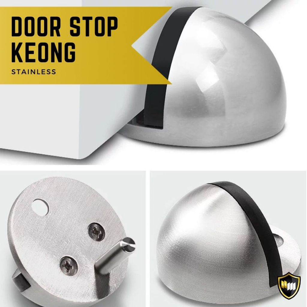 Jual Door Stopper Bulat Stainless | Penahan Pintu Model Bulat Keong ...