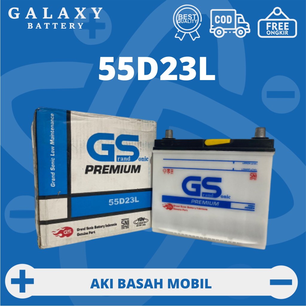 Jual Aki Mobil Ford Fiesta 55D23L Grand Sonic Premium Accu Basah