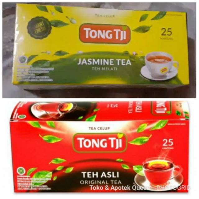 Jual Teh Tong Tji Celup kemasan Kantong 25'S Jasmine Tea/Black Tea