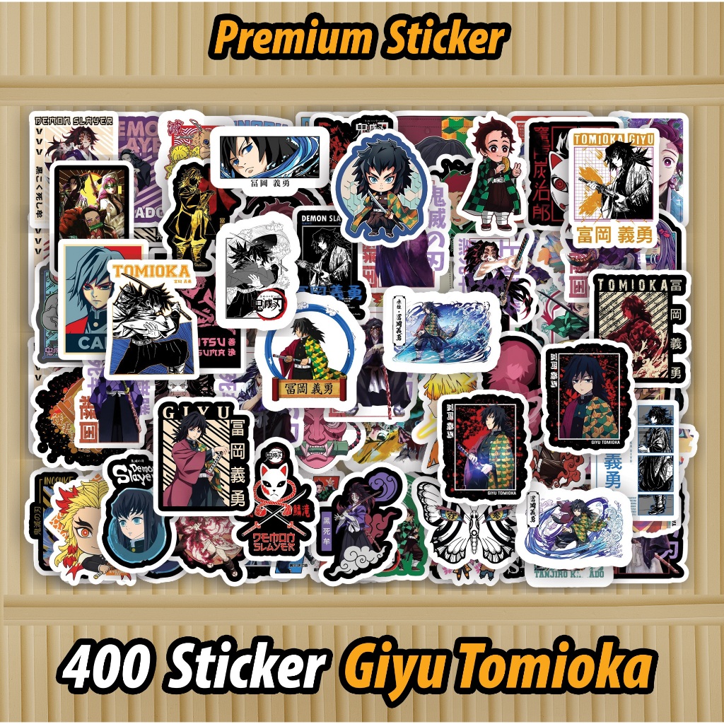 Jual 400 PCS Sticker Giyu Tomioka Demon Slayer - Giyu Tomioka Kimetsu ...