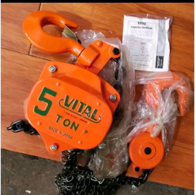 Jual Chain Block VITAL 5 Ton × 5 Meter Takel Rantai Manual ORIGINAL ...
