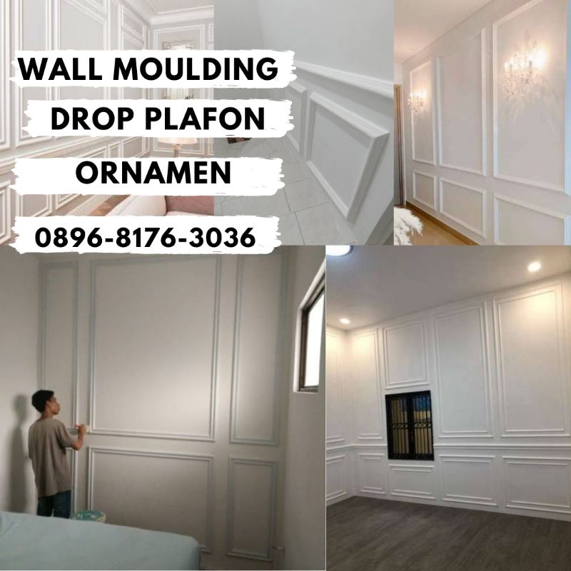 Jual Lis List Wall Moulding Molding Gypsum Gipsum Motif Polos Plafon
