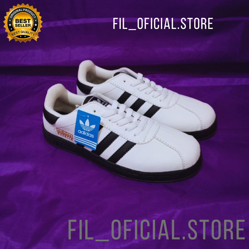 Jual sepatu adidas gazelle white black OG premium quality | Shopee