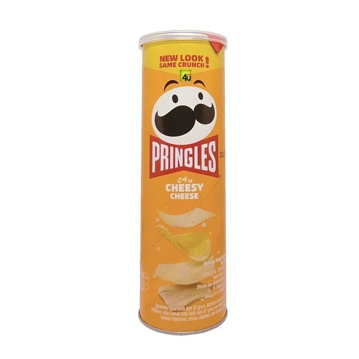 Jual Pringles Potato Crisps Cheesy Cheese / Keripik Kentang Keju 107 Gr ...