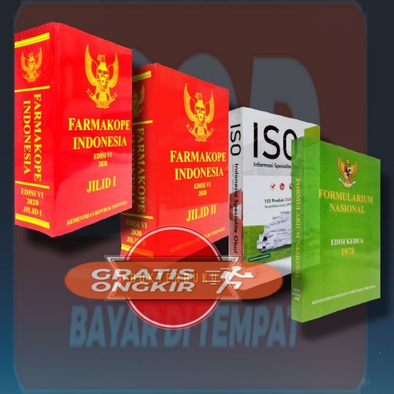 Jual PAKET 4 BUKU FARMAKOPE INDONESIA EDISI VI ( FI 6 ) FI6 - ISO ...