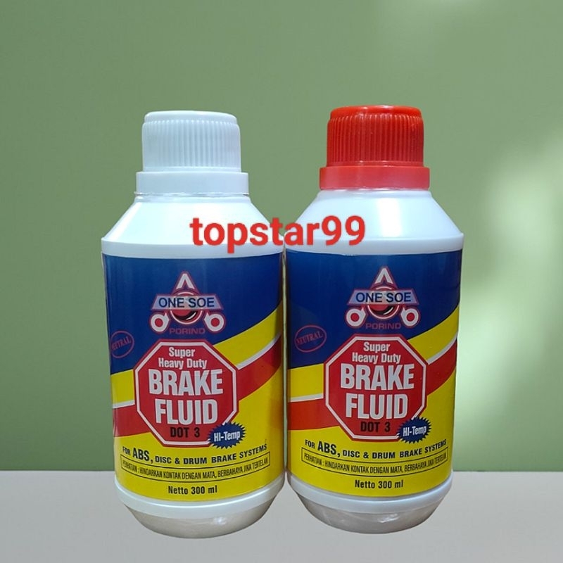 Jual Minyak Rem One Soe 300ML Warna Merah & Putih Oli Rem Brake Fluid ...