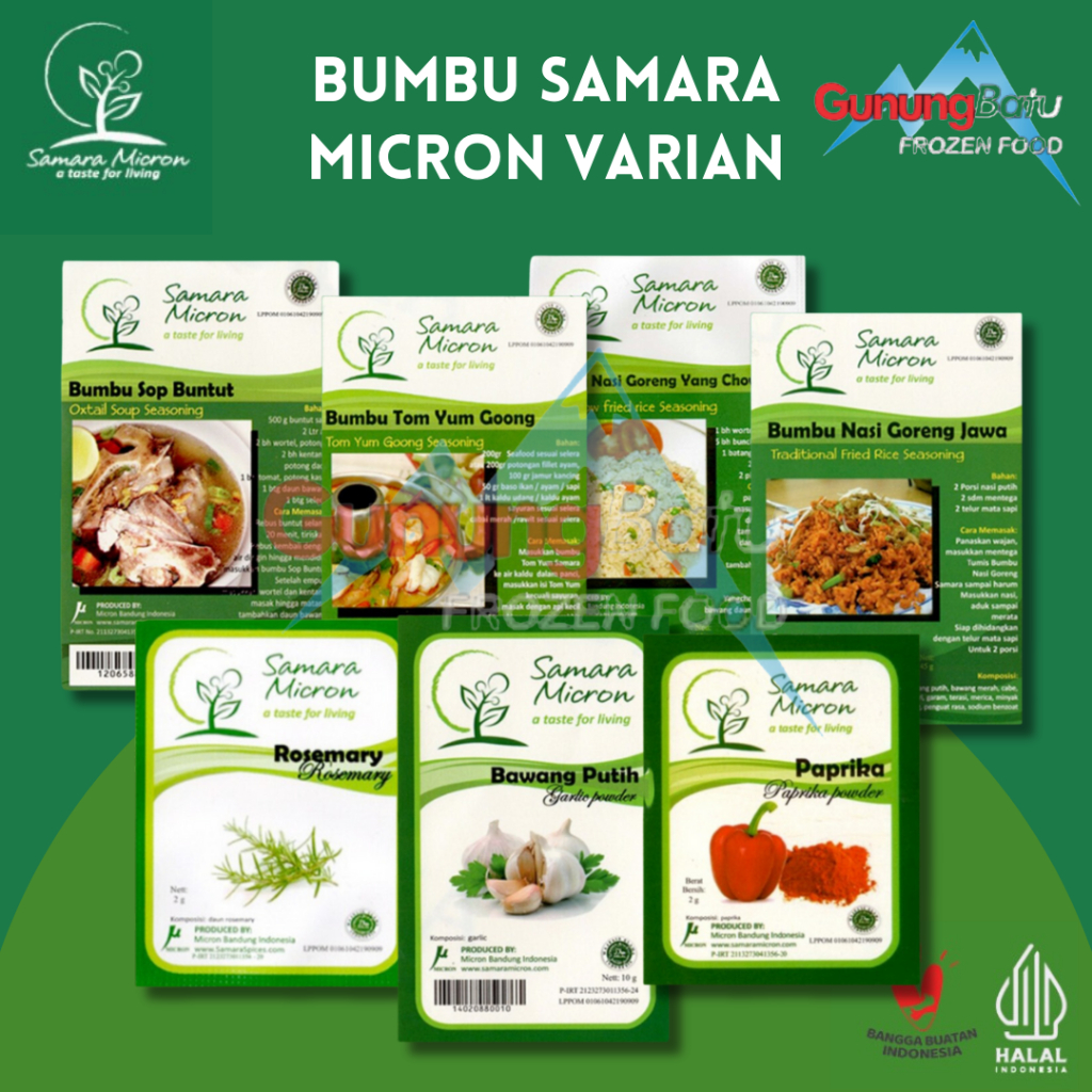 Jual BUMBU SAMARA MICRON VARIANS | Shopee Indonesia