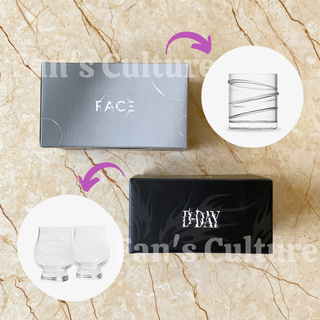 Jual [READY STOCK] BTS Jimin Face & Suga D-DAY Glass Set Merch ...