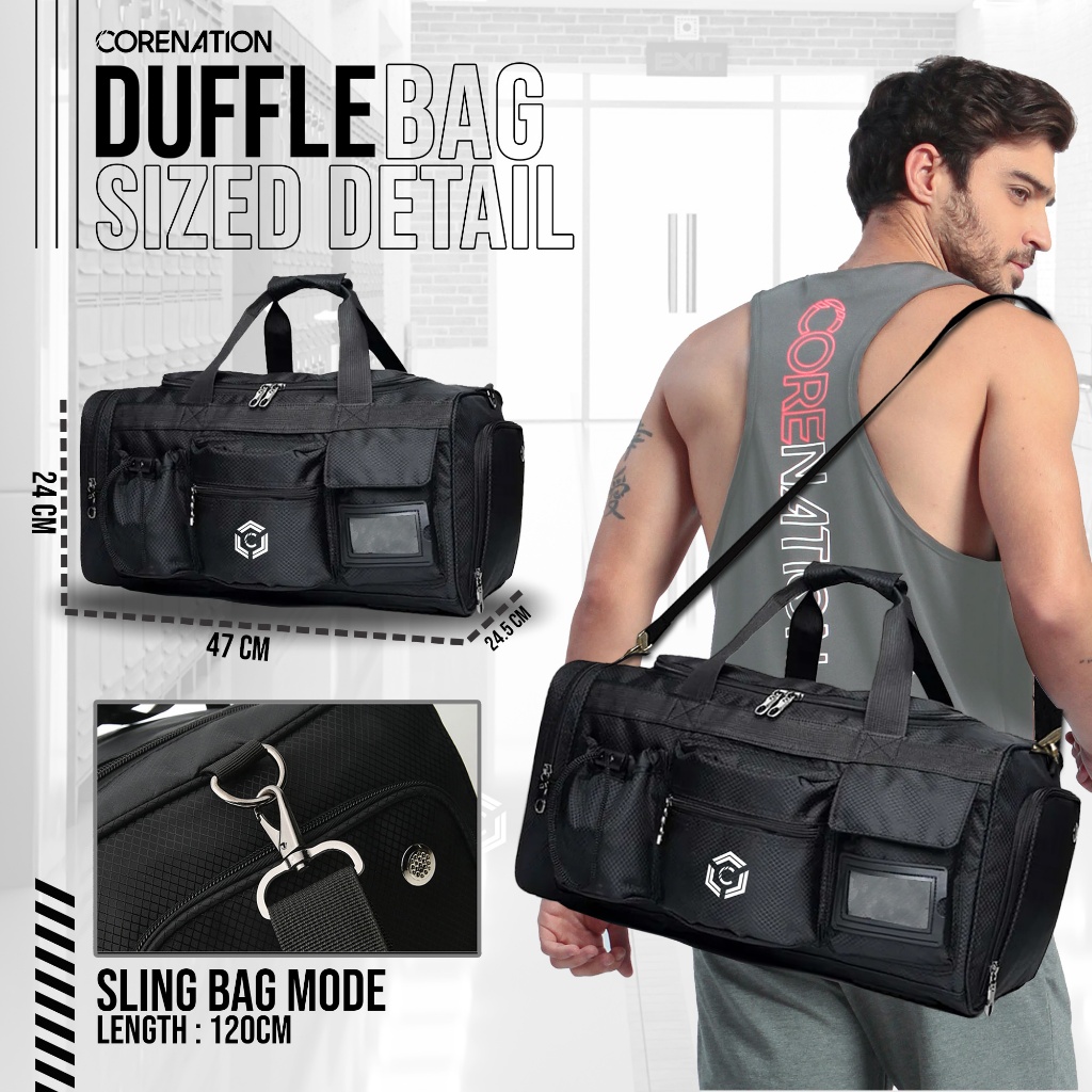 Jual CoreNation Core Duffel Gym Bag Tas Multifungsi Duffel Olahraga Gym