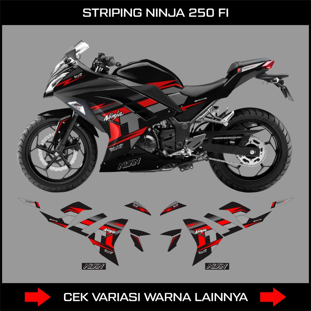 Jual Decal Stiker Striping Ninja Fi Old Grafis Kyt Racing Stiker Motor Kawasaki Ninja