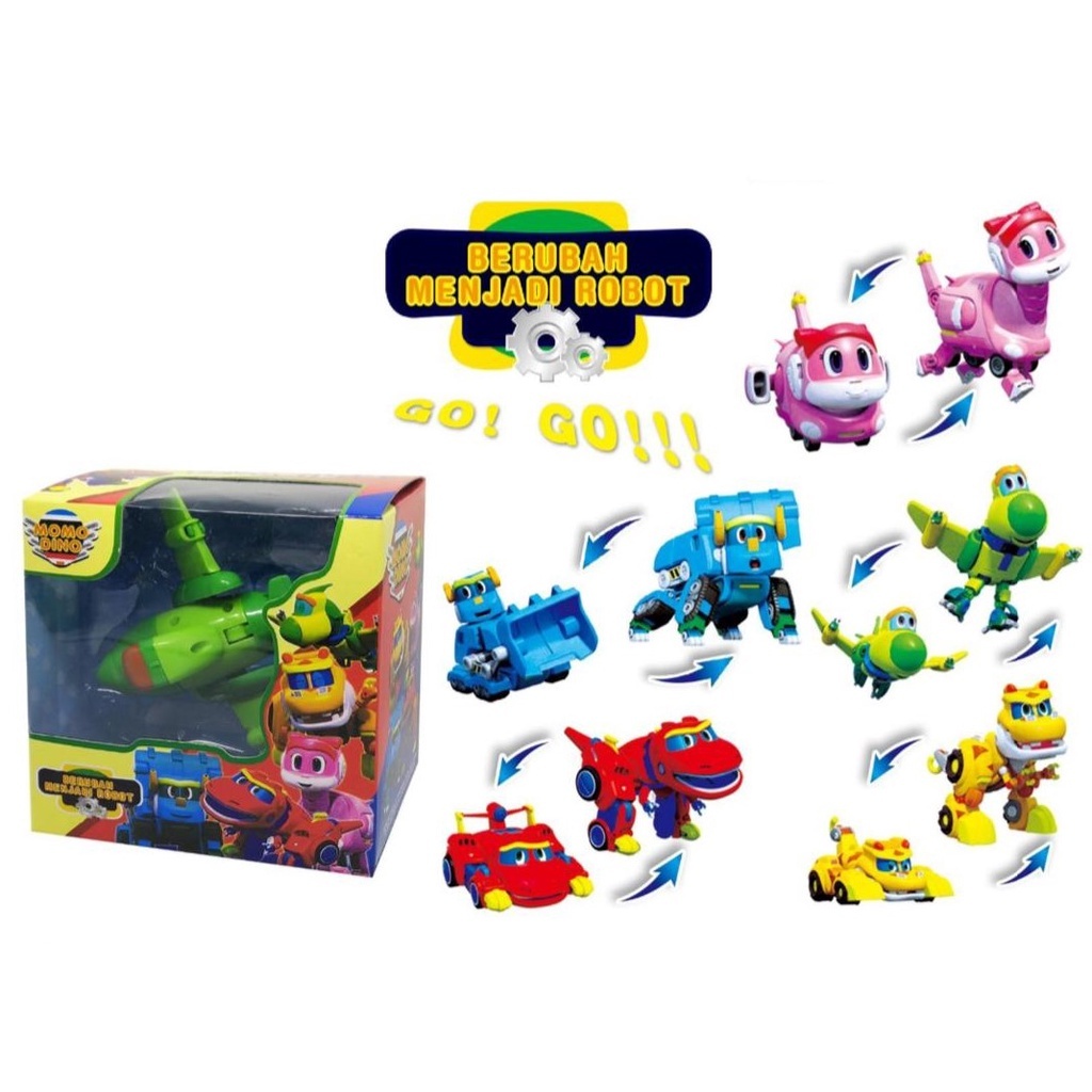 Jual (PROMO COD) TERBARU Gogo Dino Mini Transformation Robocar Series ...