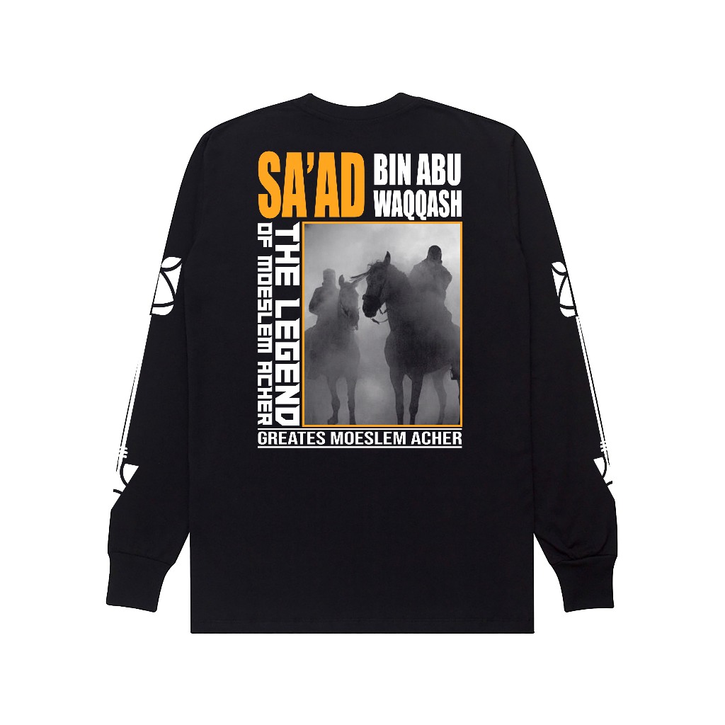 Jual KAOS PRIA MUSLIM TANGAN PANJANG BIGZ.LONGSLEEVE Saad Bin Abi