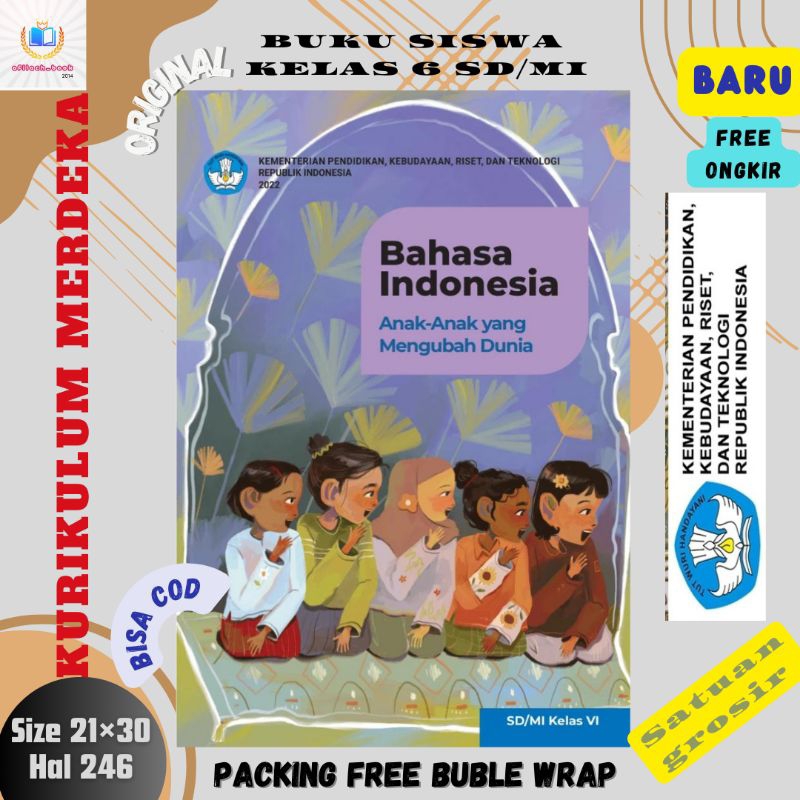 Jual Buku Siswa Bahasa Indonesia Kelas 6 SD Kurikulum Merdeka ...