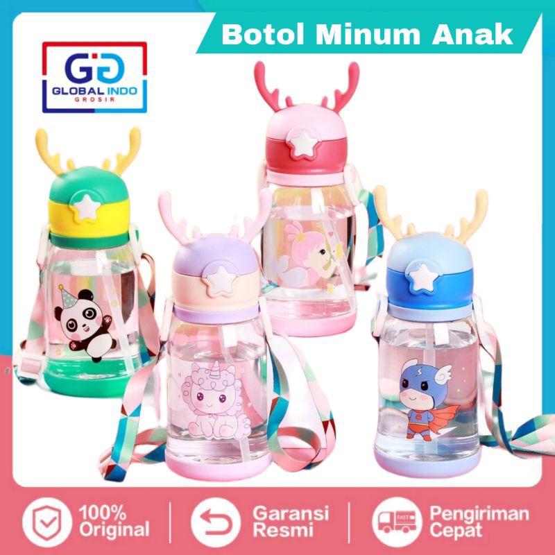 Jual Botol Rusa Tebal 600 Ml Botol Minum Motif Tanduk Rusa Tali Panjang Shopee Indonesia 3474