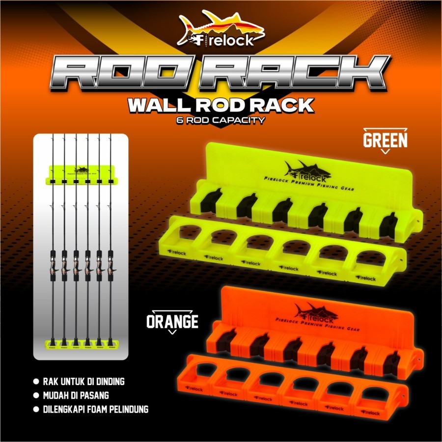 Rak Dinding Joran Maguro Vertical Rod Holder Tempat Joran Rak