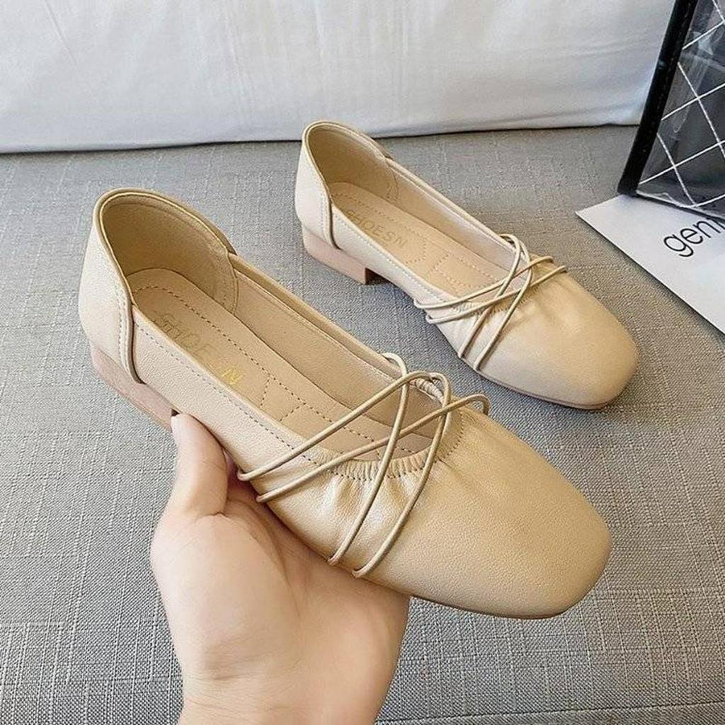 Jual Sepatu Flat Wanita Polos Simple Sepatu Cewek Ringan Nyaman Sandal ...