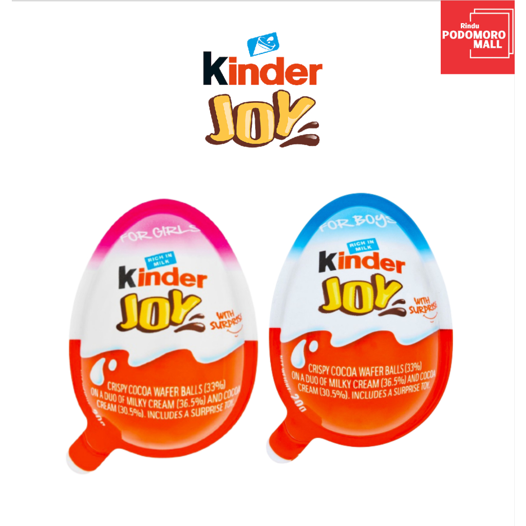 Jual KINDER JOY | MAKANAN RINGAN | COKLAT 20GR | Shopee Indonesia