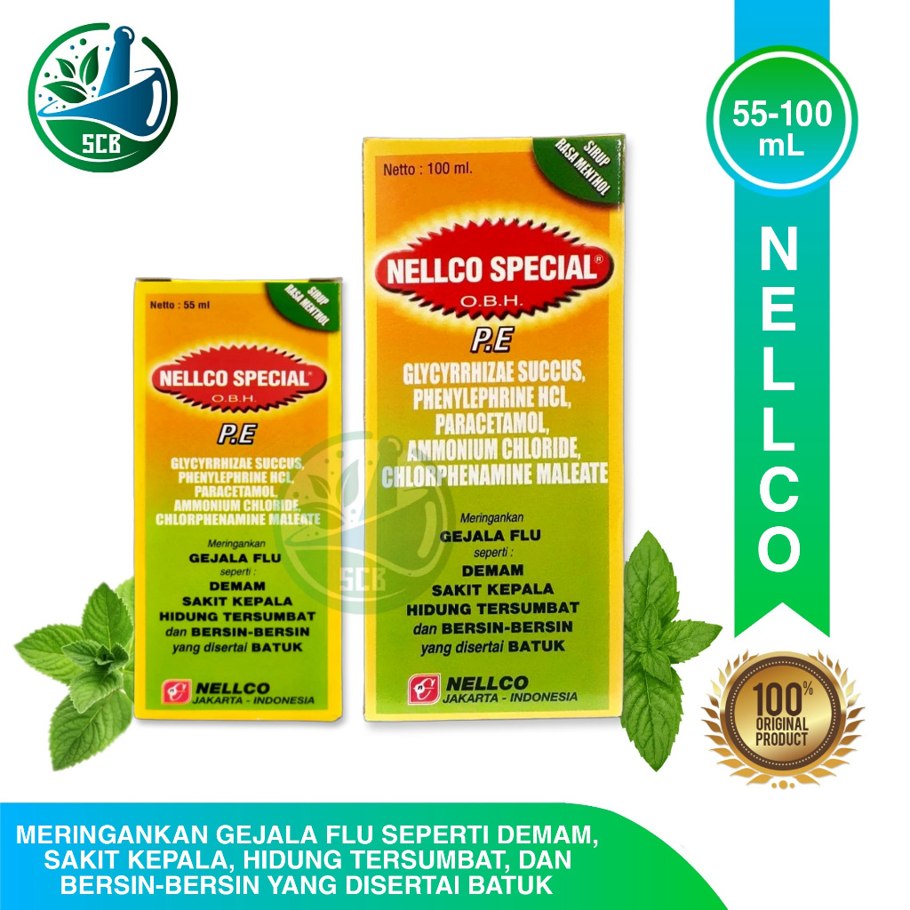 Jual Syrup Nellco Spesial OBH PE (Rasa Menthol) | Shopee Indonesia
