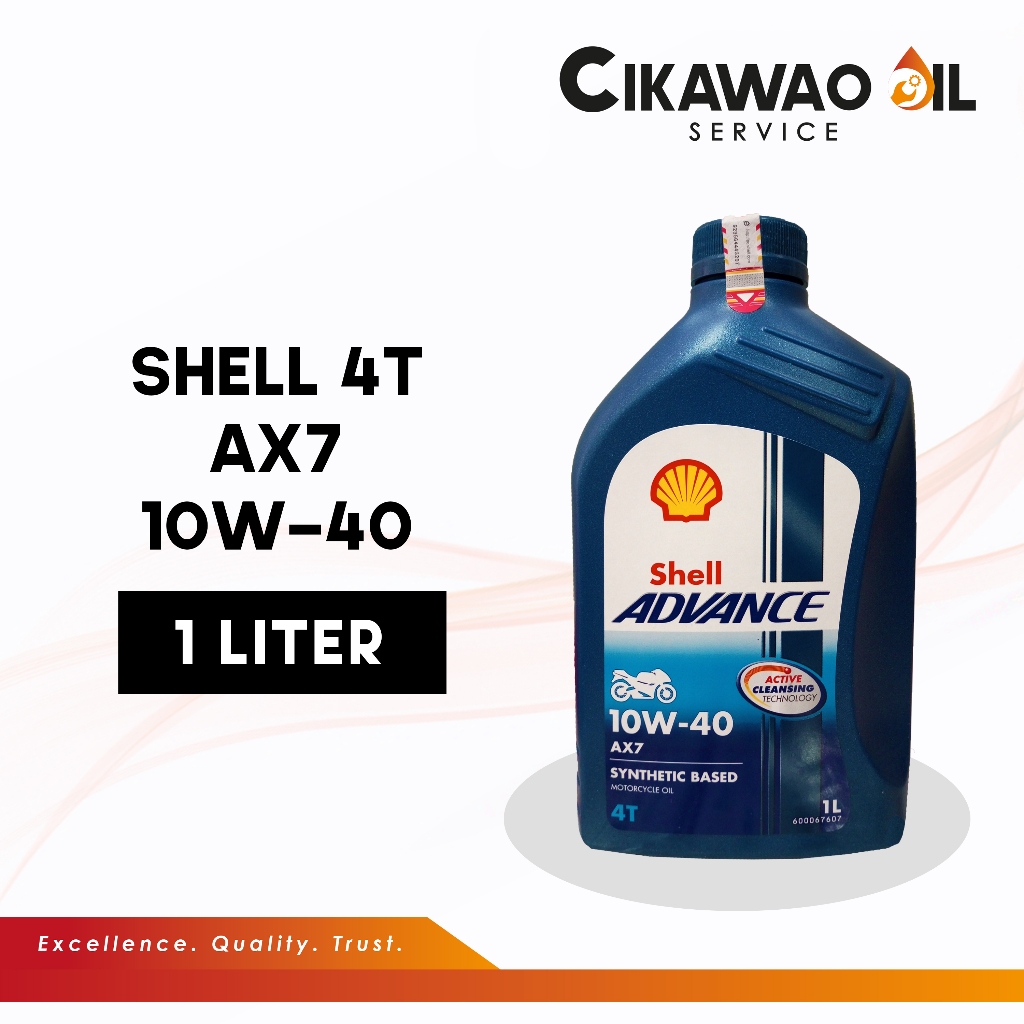 Jual Oli Motor Shell Advance AX7 4T 10W-40 1L | Shopee Indonesia