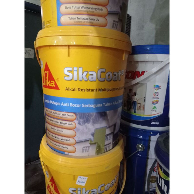 Jual Sika Coat Pelapis Anti Bocor Cat Anti Rembes Waterproofing Ready Warna Abu Shopee Indonesia