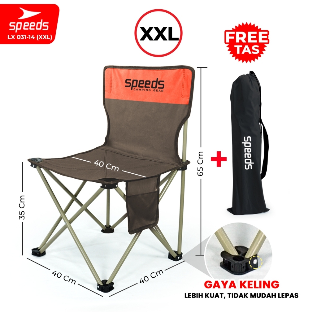 Jual Speeds Kursi Lipat Camping Kursi Lipat Outdoor Kursi Gunung Kursi Sauna Bangku Portable 031 7560