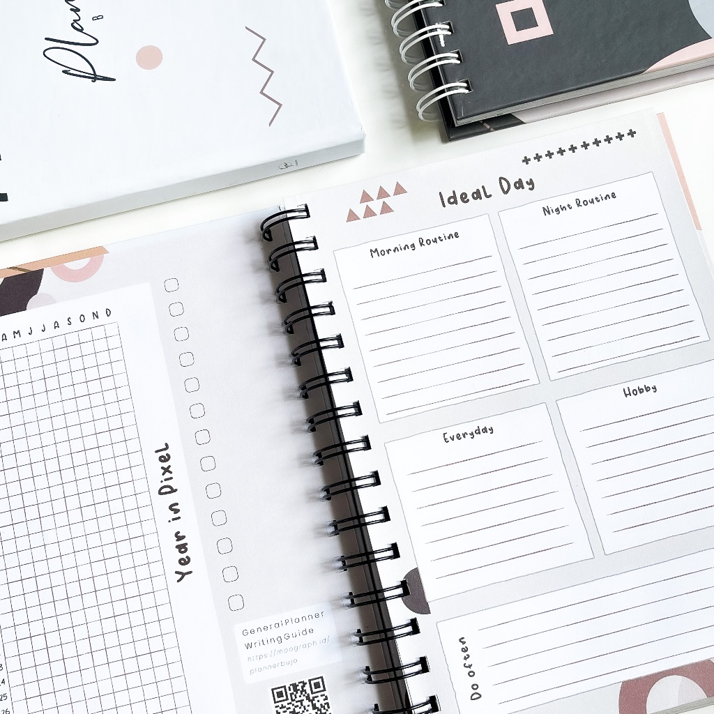 Jual Custom Cover Planner Book 2024 2025 / Planner Undate /Weekly