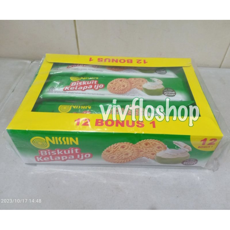 Jual Biskuit Nissin Kelapa Ijo Box Isi Sachet Shopee Indonesia