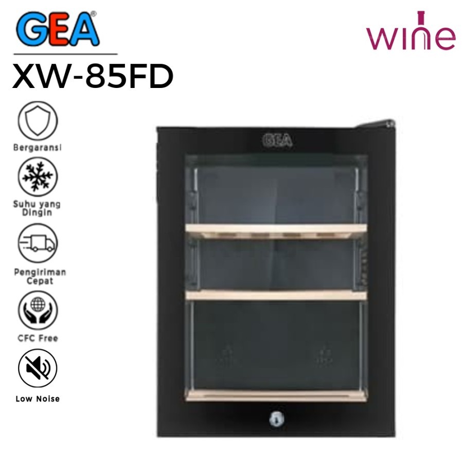 Jual GEA XW85FD / XW85FD Chiller Showcase Display Cooler wine Shopee