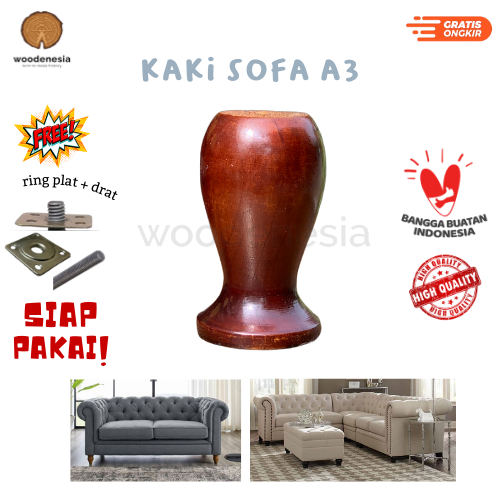 Jual WOODENESIA Kaki springbed kursi sofa divan dipan kayu mahoni ...