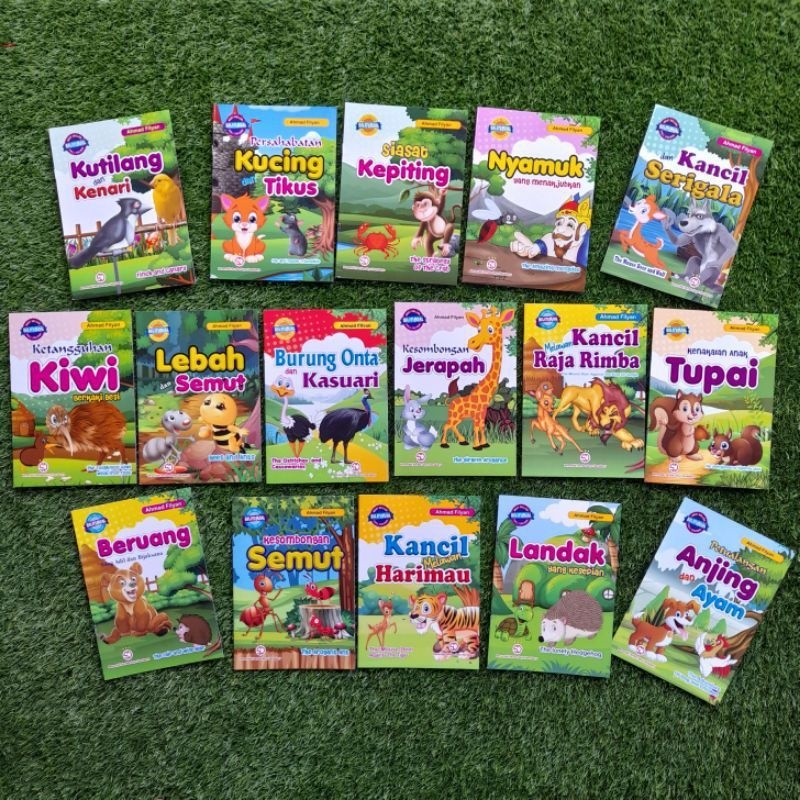 Jual TOKOJUJUR BK01P Paket 16 Buku Cerita Anak Bergambar Bilingual ...