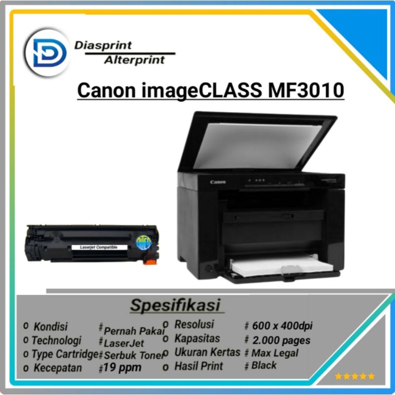 Jual Printer Canon imageCLASS MF3010 Print Scan Copy | Shopee Indonesia
