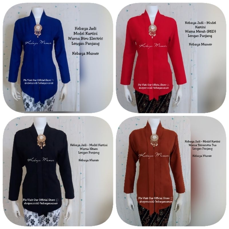 Jual Kebaya Polos Murah Obi Putih Kebaya Kutubaru Kebaya Polos