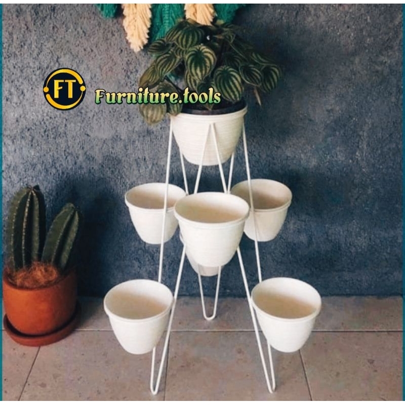 Jual Standing Pot Bunga Besi In Tinggi Cm Shopee Indonesia