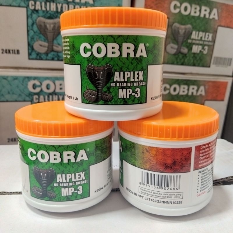 Jual COBRA BEARING GREASE ALPLEX MP.3 1 TUB/GEMUK BEARING | Shopee ...