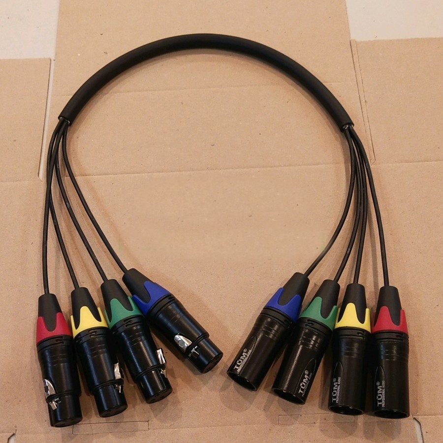 Jual Kabel Snake Apollo 4 ch - Konektor XLR Male to XLR Female TUM ...