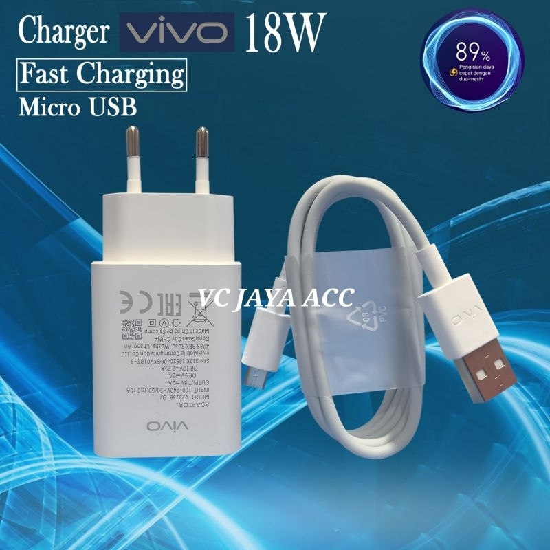 Jual Charger Casan VIVO Y20 Y20S Y20SG Y20 SG Z1 Pro S1 Original 18W