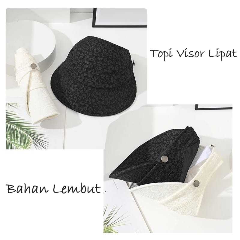 Jual BEE ONE - Topi Sunvisor Lipat Korean Style Topi Fashion Pelindung ...
