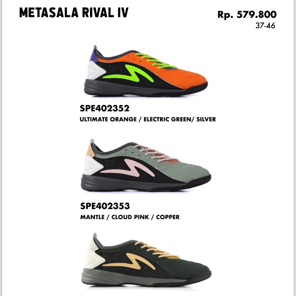Jual MNB Sepatu Futsal Specs Metasala RIVAL IV Orinal | Shopee Indonesia